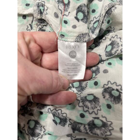 RIXO Herbie Green Floral Print Long Maxi Tent Dress Sz 8 - Picture 10 of 15